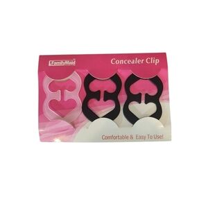 Family Maid Bra Strap Concealer Clip Set - Black and Clear‎